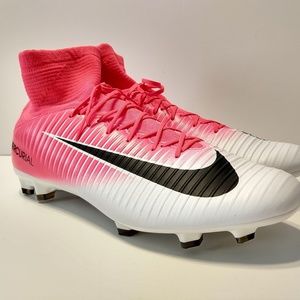 Nike Mercurial Veloce III Df Fg Sz 12.5 Pink/White